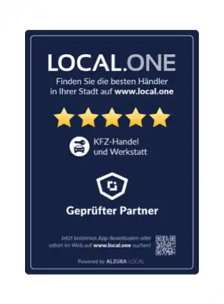 Autocollant de magasin indiquant qu'un magasin est un partenaire LOCAL.ONE certifié.